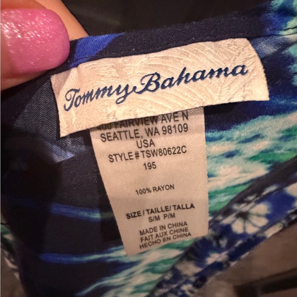 Tommy Bahama Tide Seashell Scarf Dress Swim Cover-Up S/M P/M - Picture 6 of 11